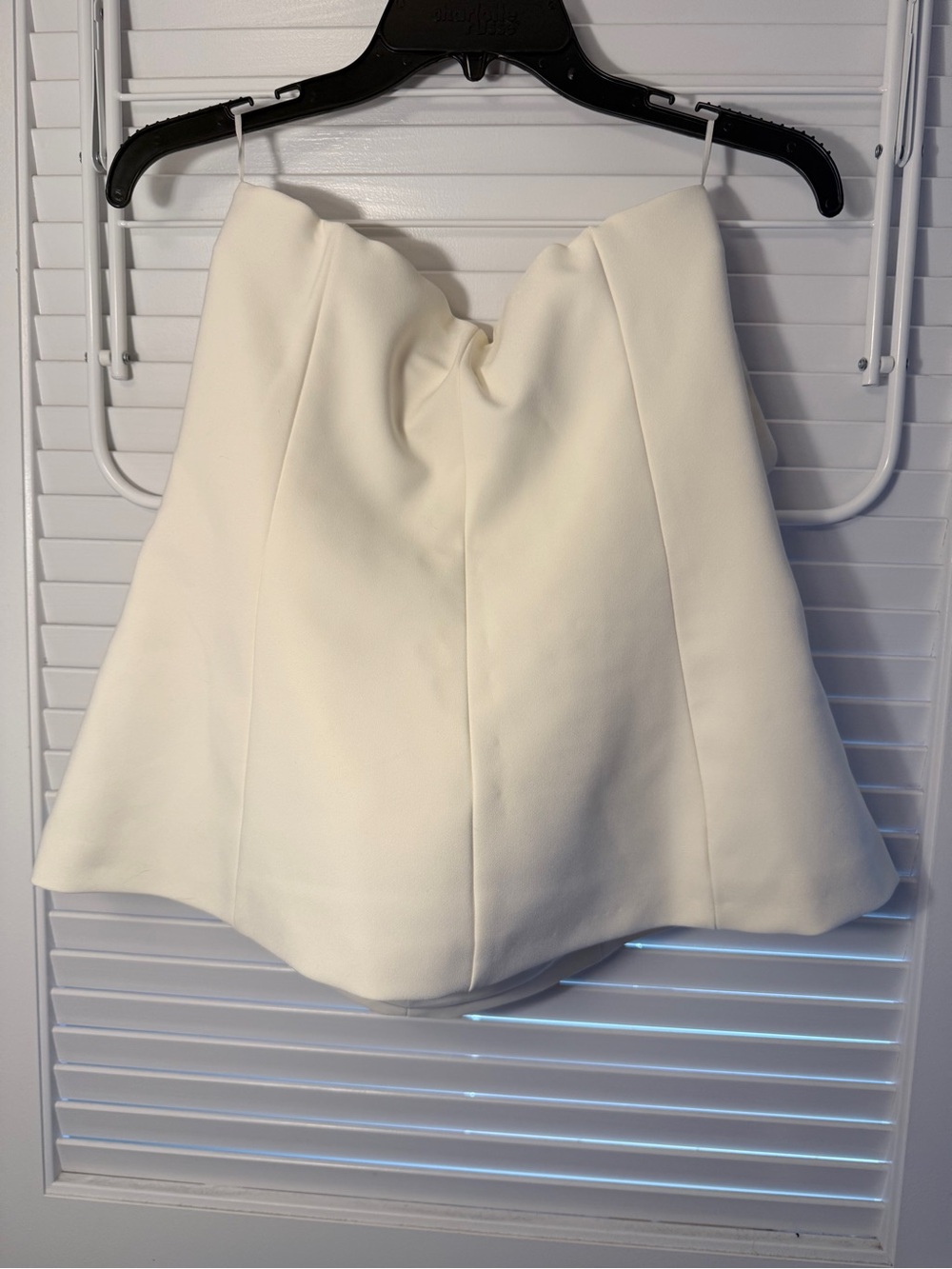 👚 Zara Strapless Ivory Top with Flap Pocket Detail - Worn once - Picture 8 of 9